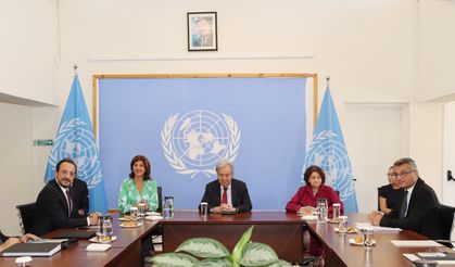 Erhürman, Guterres ve Hristodulidis ile Üçlü Görüşme Gerçekleştirdi