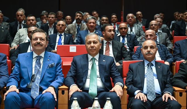 İçişleri Bakanı Yerlikaya, oda ve borsa başkanlarıyla istişare toplantısına katıldı