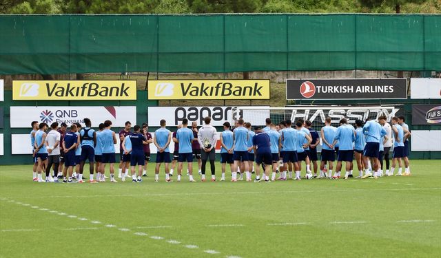 Trabzonspor, Rapid Wien maçının hazırlıklarını tam kadro tamamladı