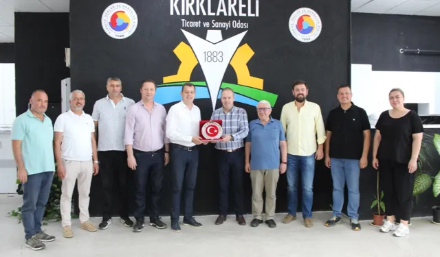 Vecdi Gündoğdu Kırklareli Ticaret ve Sanayi Odası’nı ziyaret etti