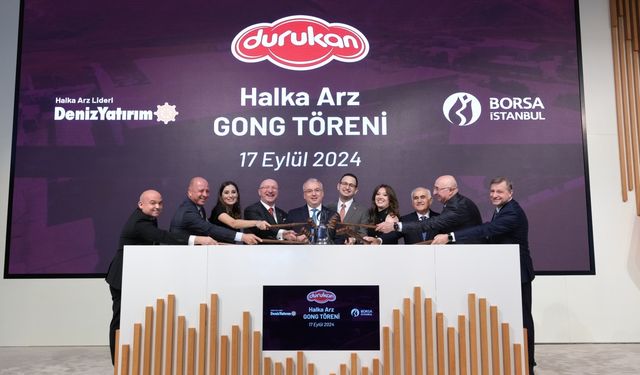 Borsa İstanbul'da gong Durukan Şekerleme için çaldı