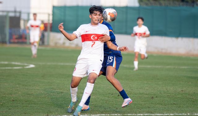 18 Yaş Altı Milli Futbol Takımı, hazırlık maçında Hollanda ile berabere kaldı