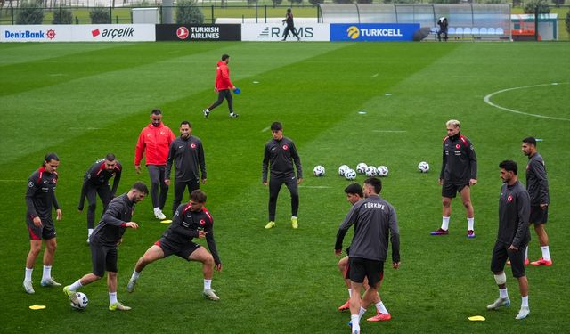 A Milli Futbol Takımı, Galler maçının İstanbul'daki hazırlıklarını tamamladı