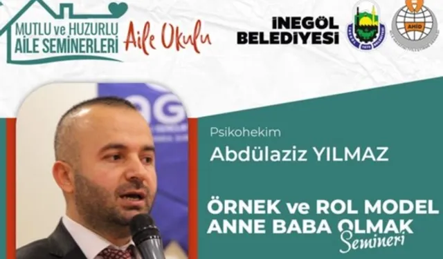 Bursa İnegöl'de 'Aile Okulu'nda bu hafta: Örnek ve Rol Model Anne Baba Olmak