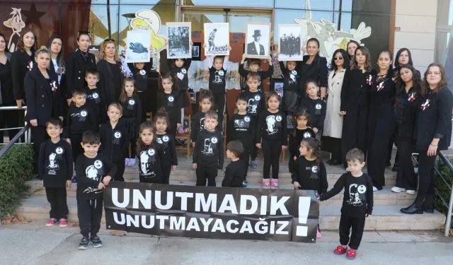 Manisa'da minikler Ata'sını özlemle andı