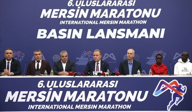 Uluslararası Mersin Maratonu'nun tanıtım toplantısı yapıldı