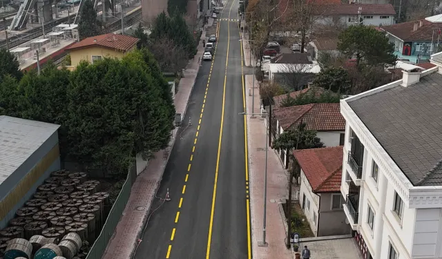 Sakarya'da Arifiye Zübeyde Hanım Caddesi yenilendi