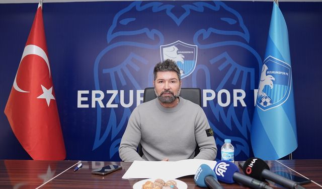 Erzurumspor FK Teknik Direktörü Kutlu, ligin ilk yarısını değerlendirdi: