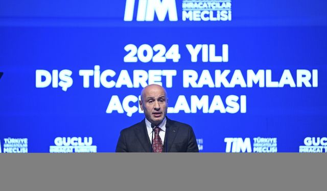 TİM Başkanı Gültepe 2024 yılı dış ticaret verilerinin açıklandığı programda konuştu: