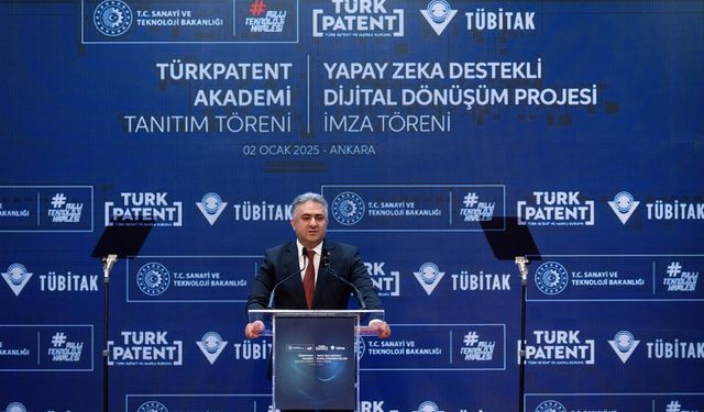 TÜRKPATENT Akademi Tanıtımı ve Yapay Zeka Destekli Dijital Dönüşüm Projesi İmza Töreni yapıldı