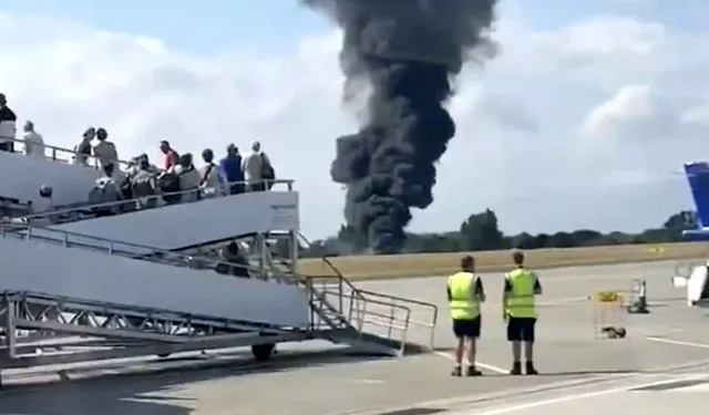 Londra'da yolcu uçağı piste çakıldı!