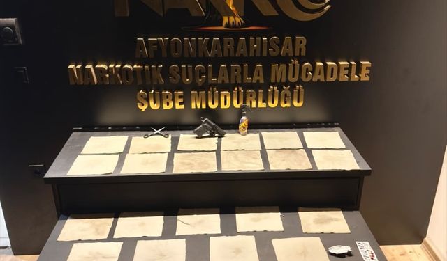 Afyonkarahisar'da uyuşturucu operasyonunda yakalanan 3 şüpheli tutuklandı