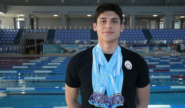 Ağabeyine özenip başladığı yüzmede 138 madalya kazandı