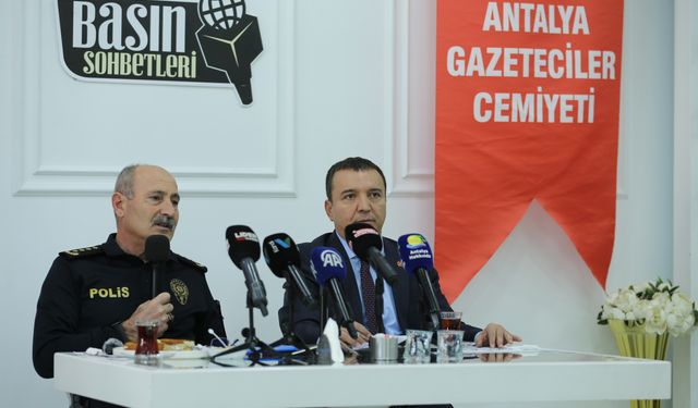 Antalya İl Emniyet Müdürü Zaimoğlu, 'Basın Sohbetleri' programına katıldı