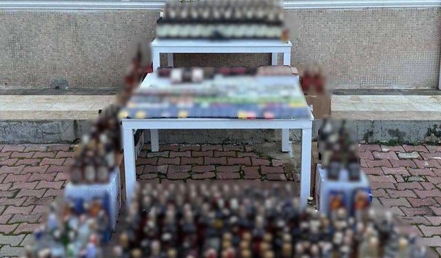 Antalya'da 4 bin 663 litre sahte ve kaçak alkol ele geçirildi