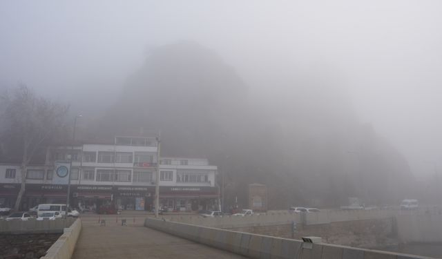 Çorum'da sis etkili oldu