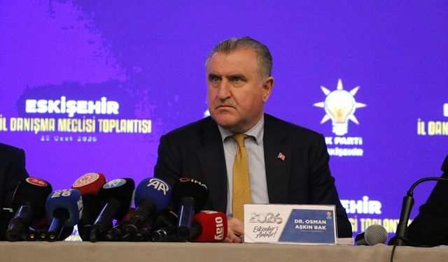 Gençlik ve Spor Bakanı Bak, Eskişehir'de AK Parti İl Danışma Meclisi Toplantısı'nda konuştu: