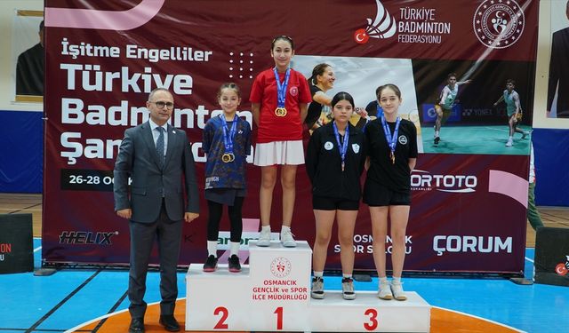İşitme Engelliler Türkiye Badminton Şampiyonası sona erdi