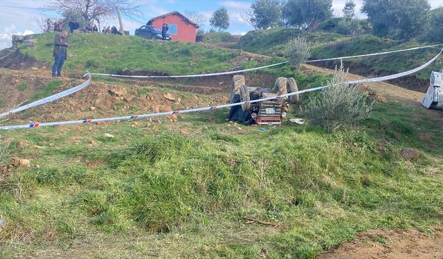 İzmir'de devrilen traktörün sürücüsü öldü