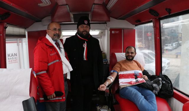 Kan bağışı yapanlara Samsunspor forması ve maç bileti hediye