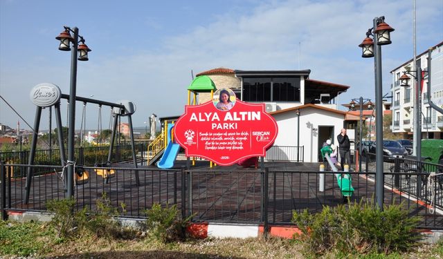 Kartalkaya'daki otel yangınında ölen Alya'nın adı Soma'da parka verildi