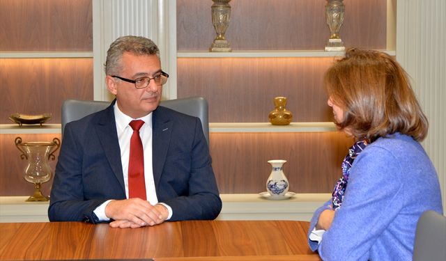 KKTC Cumhurbaşkanı Erhürman, BM Kıbrıs Temsilcisi Cuellar'ı kabul etti