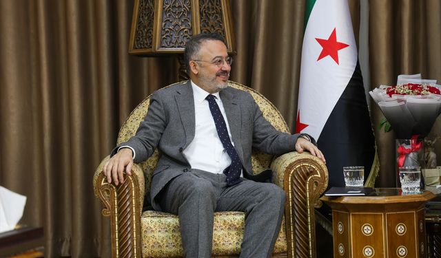 Şam Büyükelçisi Yılmaz, Suriye Vakıflar Bakanı Şükri ile görüştü