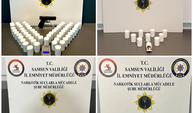 Samsun'da uyuşturucu operasyonlarında 14 zanlı yakalandı