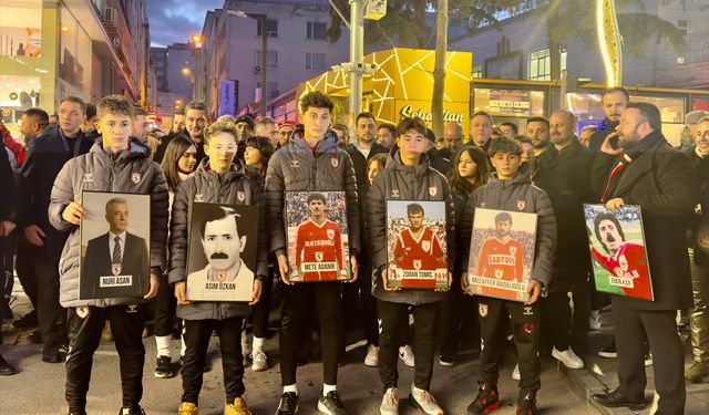 Samsunspor'dan 'futbol şehitleri' için sessiz yürüyüş