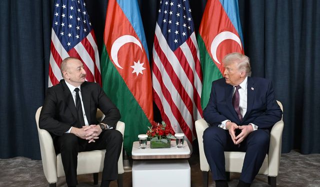 Trump ve Aliyev, Davos'ta görüştü