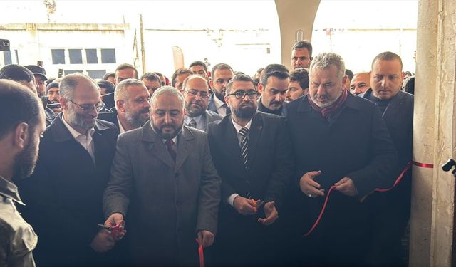 Türk STK'ların Suriye'de restore ettiği Hama Halyafa Camisi ibadete açıldı