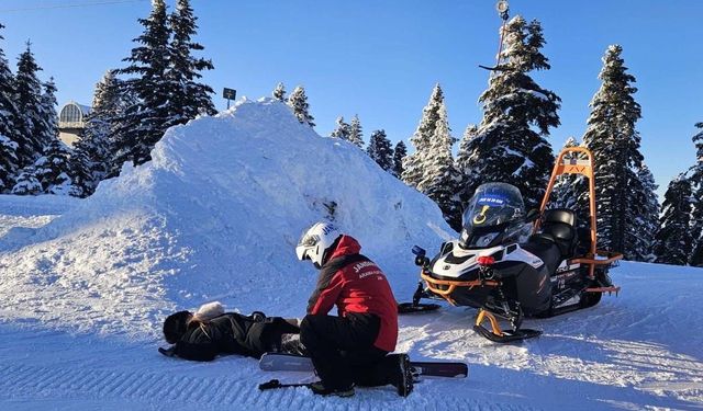 Uludağ'da JAK ekipleri yarıyıl tatilinin ilk haftasında 208 olaya müdahale etti