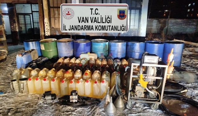 Van'da 3 bin 500 litre kaçak motorin ele geçirildi