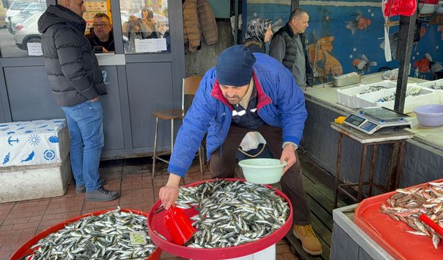 Zonguldak'ta olumsuz hava koşulları balık fiyatlarını artırdı