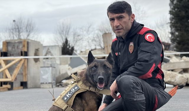 6 ŞUBAT DEPREMLERİNİN ÜÇÜNCÜ YILI - Ölen arama kurtarma köpeği Gece'nin görevi 'Vondi'ye emanet