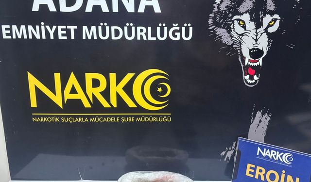 Adana'da evinde 814 gram eroin bulunan zanlı tutuklandı