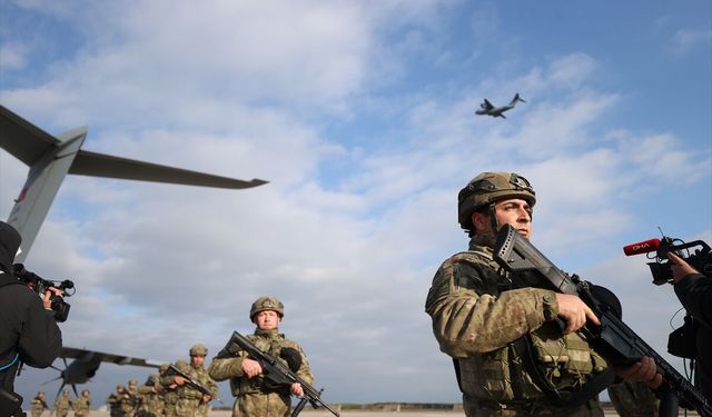 Almanya'daki Steadfast Dart 2026 Tatbikatı'ndan dönen askerler için Tekirdağ'da tören yapıldı