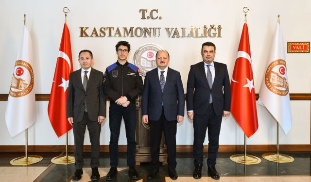 Astronot Atasever'den Kastamonu Valisi Dallı'ya ziyaret