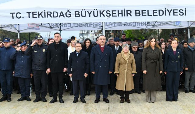 Atatürk'ün Tekirdağ'a gelişinin 111. yıl dönümü kutlandı