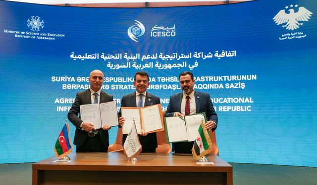 Azerbaycan, Suriye'de eğitim altyapısının inşa ve onarımına destek sağlayacak