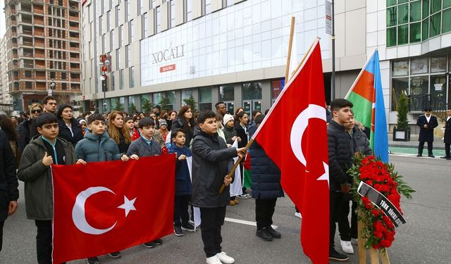 Azerbaycan'da Hocalı Katliamı'nın kurbanları anılıyor