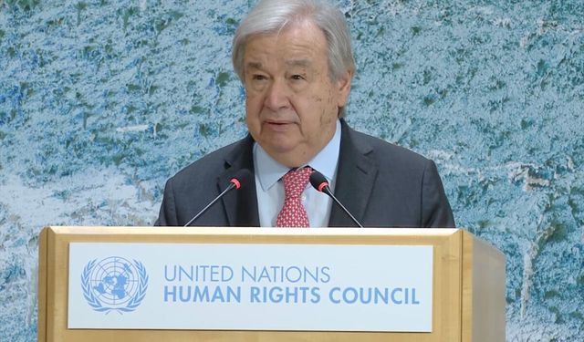 BM Genel Sekreteri Guterres, BM İnsan Hakları Konseyinin 61. Oturumunun açılışında konuştu: