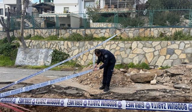 Bodrum'da altyapı çalışması sırasında lahit bulundu