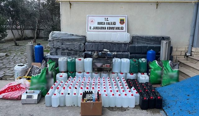Bursa'da sahte alkol operasyonunda 1 zanlı yakalandı