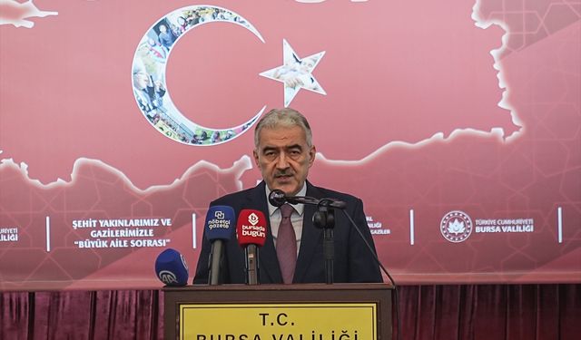 Bursa'da şehit yakınları ve gaziler için iftar programı düzenlendi