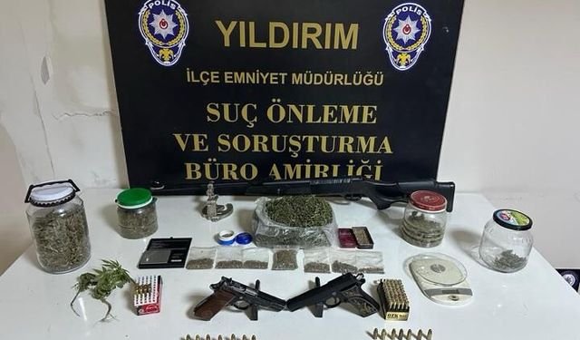 Bursa'da uyuşturucu operasyonlarında 2 zanlı yakalandı