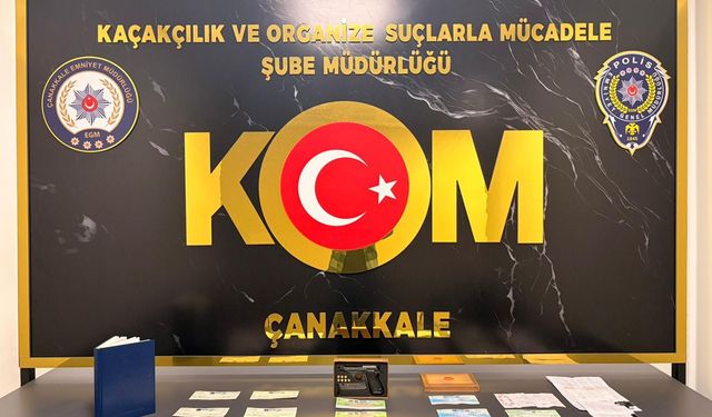 Çanakkale'de tefecilik yaptığı iddiasıyla 2 zanlı tutuklandı