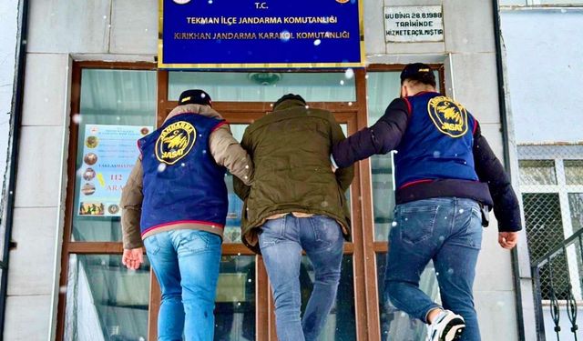 Erzurum'da 13 yıl 2 ay kesinleşmiş hapis cezası bulunan hükümlü yakalandı