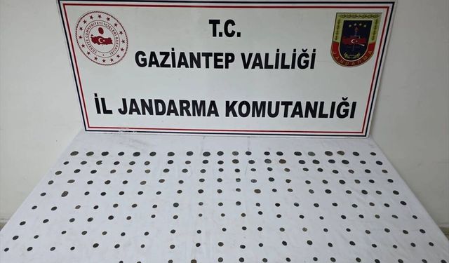 Gaziantep'te düzenlenen operasyonda 195 sikke ele geçirildi