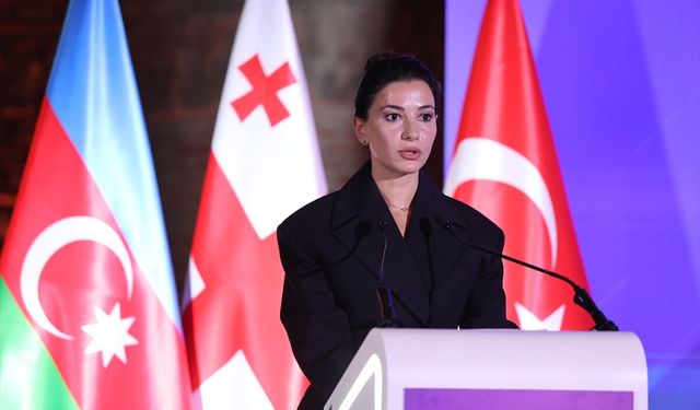 Gürcistan Ekonomi Bakanı Kvrivişvili, 7. Türkiye-Azerbaycan-Gürcistan İş Forumu'nda konuştu: